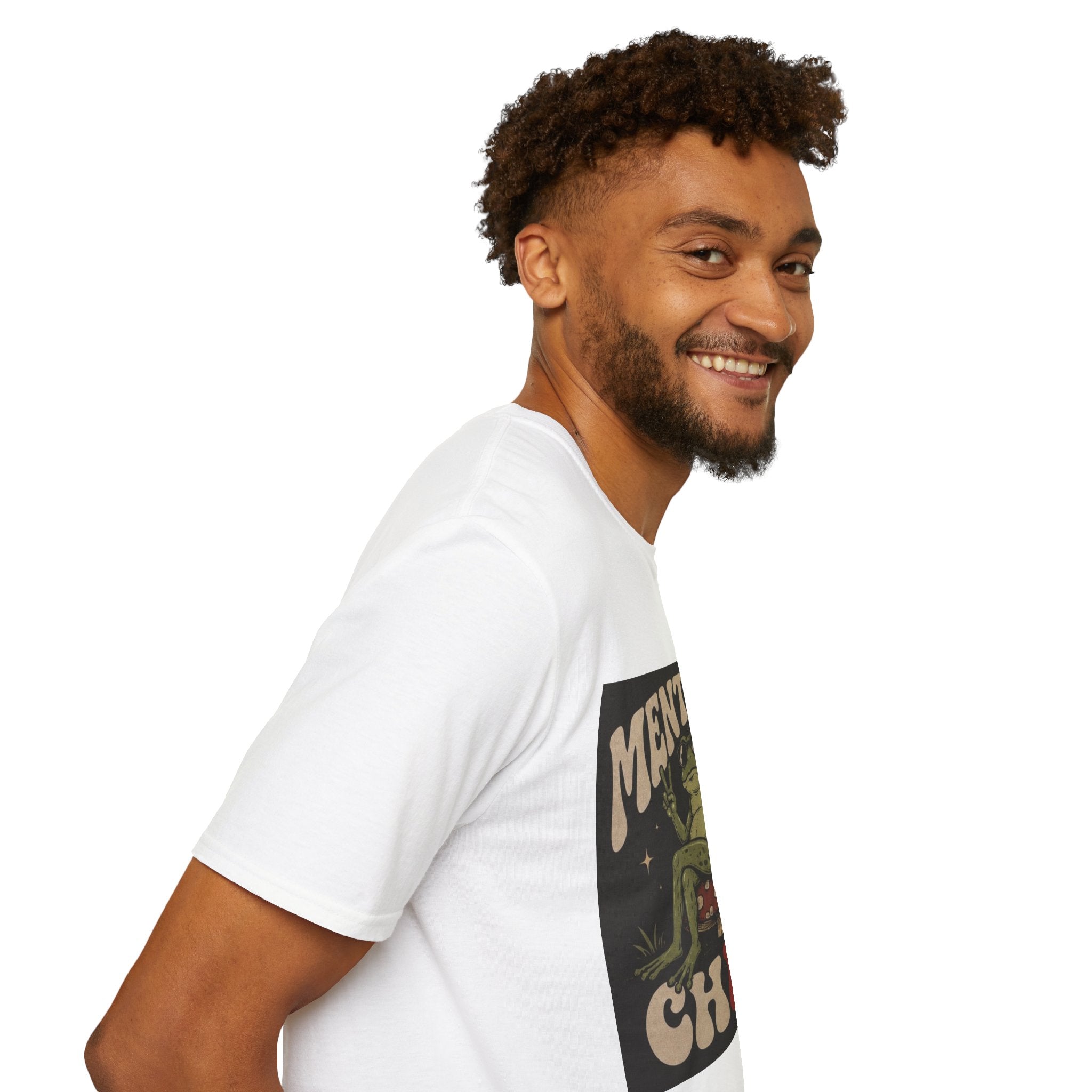 Mentally Chill Frog on a mushroom T-Shirt |