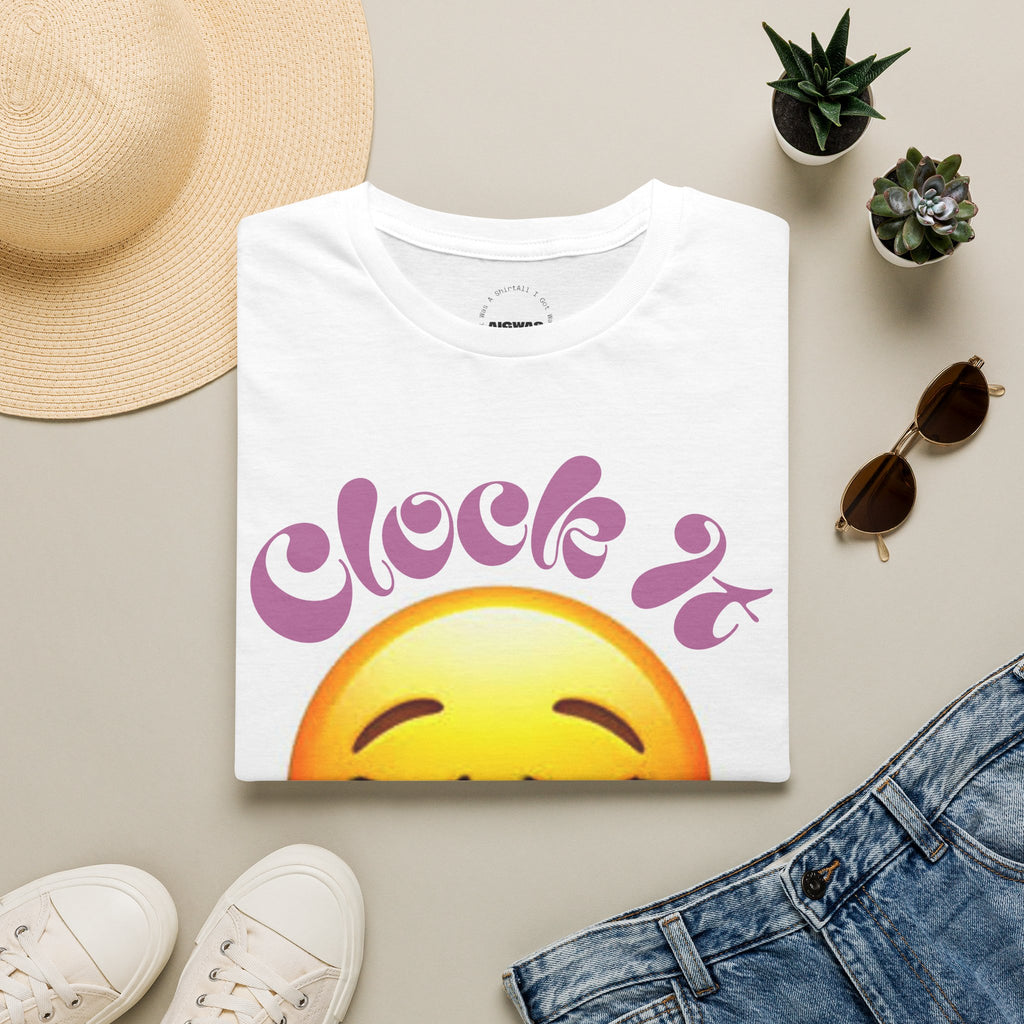 "Clock It" Emoji Graphic Tee