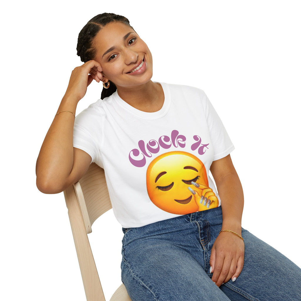 "Clock It" Emoji Graphic Tee